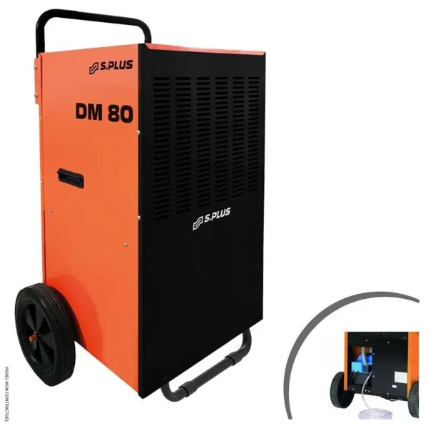Déshumidificateur d’Air Professionnel DM80.1 P avec Pompe de Relevage – SPLUS