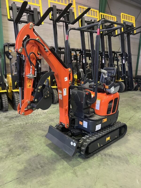 Mini-pelle 1 200 kg – Moteur Kubota 3 cylindres – Chenilles rétractables 74 cm