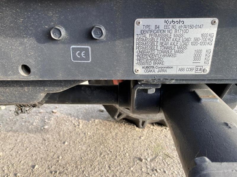 Micro-tracteur Kubota B1710 – 14,5 ch – 245 h – Image 14