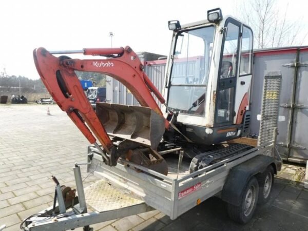 Kubota KX 41-3V + Remorque + 3 GODETS – Mini Pelle 1,6T