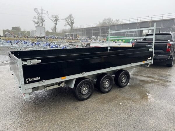 Benne Tri-essieux HENRA KP354020TR – 4,01 x 2,02 m – PTAC 3 500 kg